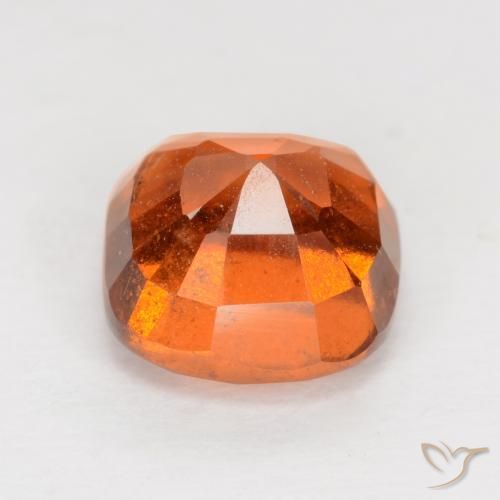 Hessonite Garnet Gemstone in 7 x 7 mm (calibrated) Size for Sale, Hessonite Garnet Stone in Deep Orange Color