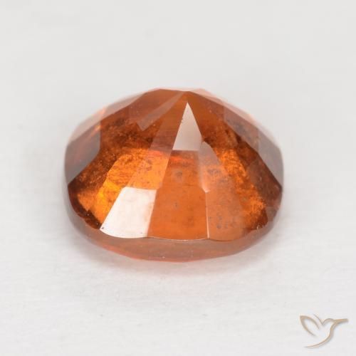 Hessonite Garnet Gemstone in 7 x 7 mm (calibrated) Size for Sale, Hessonite Garnet Stone in Medium Orange Color