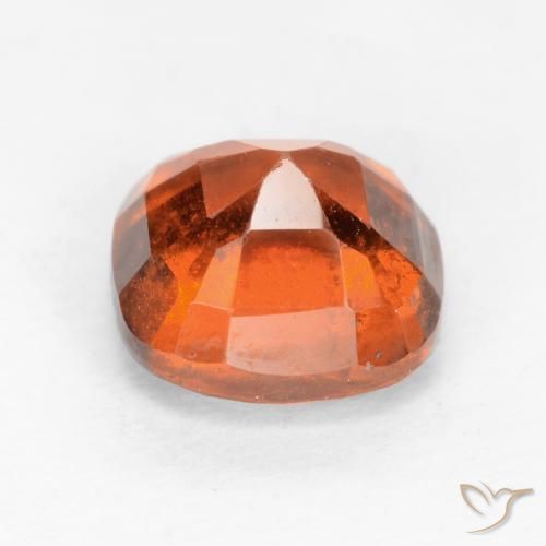 Hessonite Garnet Gemstone in 7 x 7 mm (calibrated) Size for Sale, Hessonite Garnet Stone in Medium Orange Color