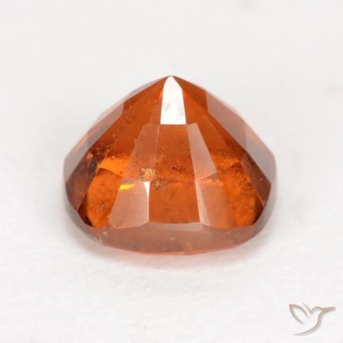 Hessonite Garnet Gemstone in 7 x 7 mm (calibrated) Size for Sale, Hessonite Garnet Stone in Medium Orange Color
