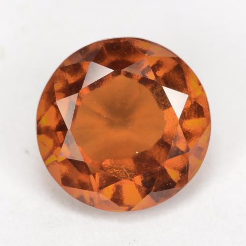 Темно-оранжевый Гранат Гессонит Камень - 2.6ct Круглая Фасетная Огранка (ID: 539310)
