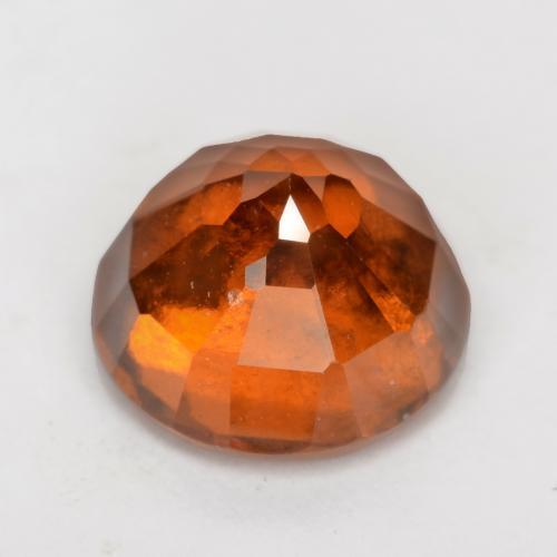 Hessonite Garnet Gemstone in 8 mm (calibrated) Size for Sale, Hessonite Garnet Stone in Deep Orange Color