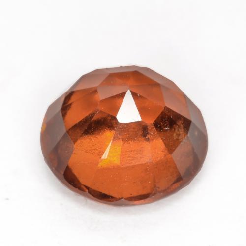 Hessonite Garnet Gemstone in 8 mm (calibrated) Size for Sale, Hessonite Garnet Stone in Medium Orange Color