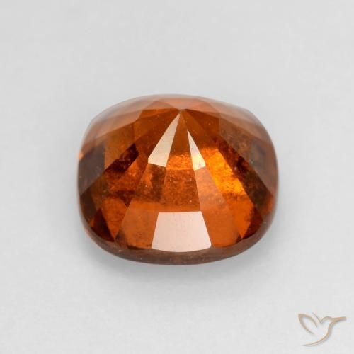 Hessonite Garnet Gemstone in 7 x 7 mm (calibrated) Size for Sale, Hessonite Garnet Stone in Fire Orange Color