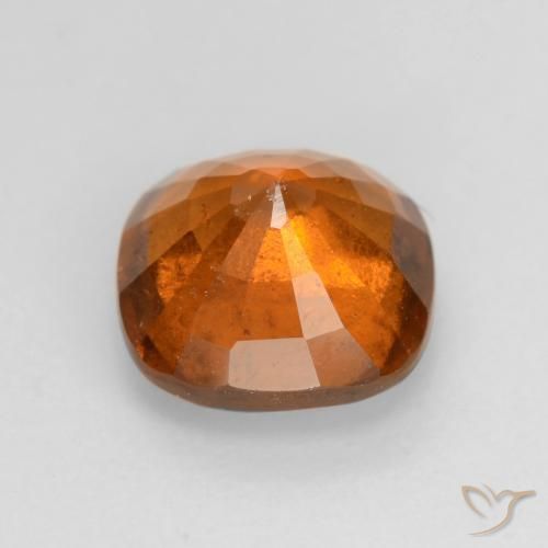 Hessonite Garnet Gemstone in 7 x 7 mm (calibrated) Size for Sale, Hessonite Garnet Stone in Medium Orange Color