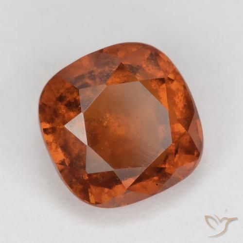 2.13 ct Orange Hessonite Garnet Stone, Natural Hessonite Garnet in Cushion-Cut Shape for Sale