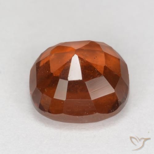 Hessonite Garnet Gemstone in 7 x 7 mm (calibrated) Size for Sale, Hessonite Garnet Stone in Dark Orange Color