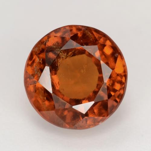 Grenat Hessonite Orange round facet 8,9mm du Sri Lanka, poids de 3,83 ct, pierre gemme naturelle Non traité de pureté si, 1 pièce de grenat hessonite, couleur : Ambre orange, dureté de Mohs de 6.5 à 7.5 convient aux bijoux de tous les jours, pierre de sagesse, Photo A