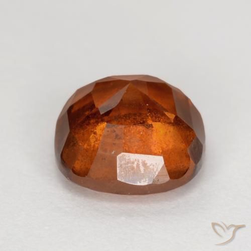 Hessonite Garnet Gemstone in 7 x 7 mm (calibrated) Size for Sale, Hessonite Garnet Stone in Dark Orange Color