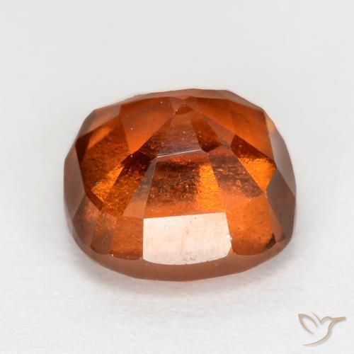 Hessonite Garnet Gemstone in 7 x 7 mm (calibrated) Size for Sale, Hessonite Garnet Stone in Reddish Orange Color