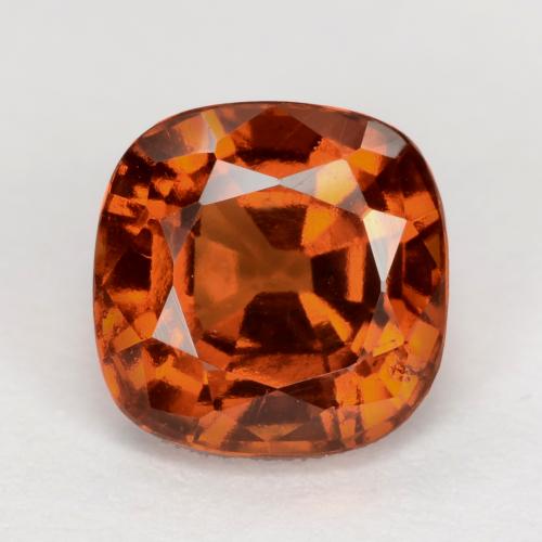 Naranja oscuro Granate Hesonita Gema - 2.1ct Corte en Forma Cojín (ID: 539704)