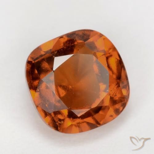 2.03 ct Orange Hessonite Garnet Stone, Natural Hessonite Garnet in Cushion-Cut Shape for Sale