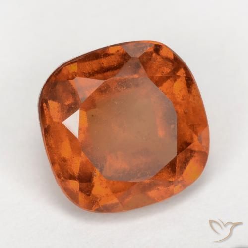 1.99 ct Orange Hessonite Garnet Stone, Natural Hessonite Garnet in Cushion-Cut Shape for Sale