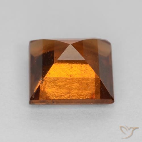 Hessonite Garnet Gemstone in 6 x 6 mm (calibrated) Size for Sale, Hessonite Garnet Stone in Deep Orange Color