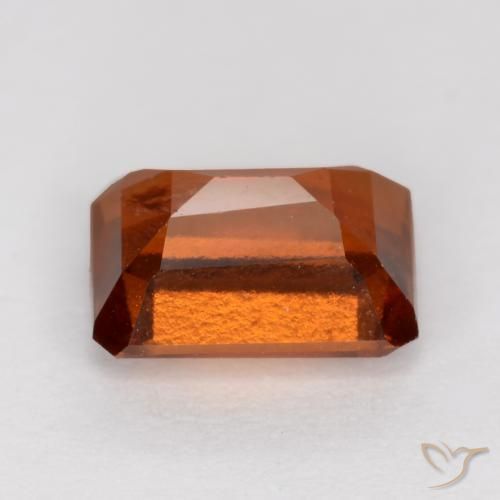Hessonite Garnet Gemstone in 7 x 5 mm (calibrated) Size for Sale, Hessonite Garnet Stone in Amber Orange Color