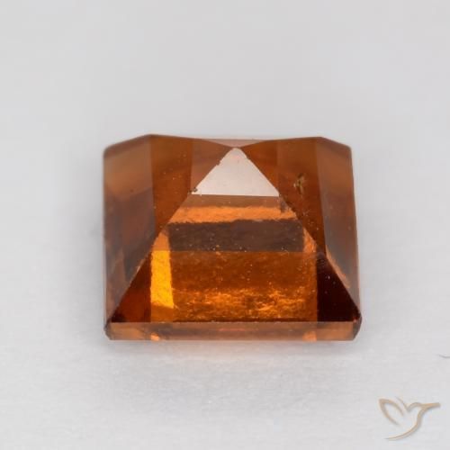 Hessonite Garnet Gemstone in 6 x 6 mm (calibrated) Size for Sale, Hessonite Garnet Stone in Amber Orange Color