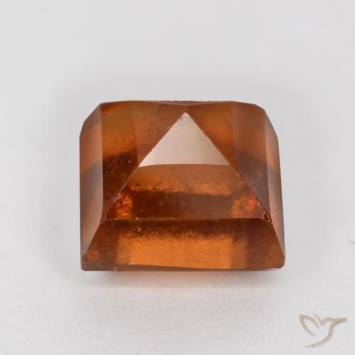 Hessonite Garnet Gemstone in 6 x 6 mm (calibrated) Size for Sale, Hessonite Garnet Stone in Amber Orange Color