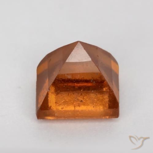 Hessonite Garnet Gemstone in 5 x 5 mm (calibrated) Size for Sale, Hessonite Garnet Stone in Medium-Dark Orange Color