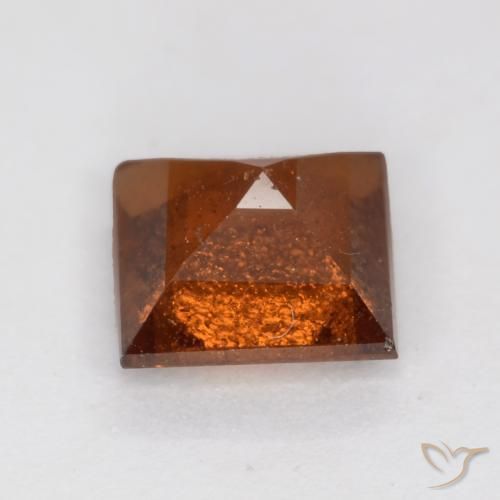 Hessonite Garnet Gemstone in 6 x 6 mm (calibrated) Size for Sale, Hessonite Garnet Stone in Dark Orange Color