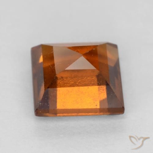 Hessonite Garnet Gemstone in 6 x 6 mm (calibrated) Size for Sale, Hessonite Garnet Stone in Deep Orange Color