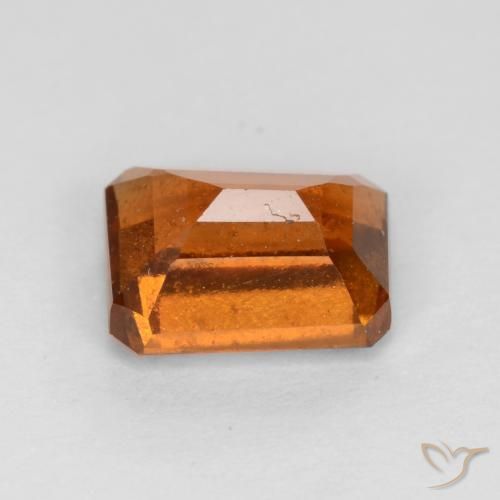 Hessonite Garnet Gemstone in 7 x 5 mm (calibrated) Size for Sale, Hessonite Garnet Stone in Medium-Dark Orange Color