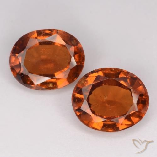 3.35ctw Natural Reddish Orange Hessonite Garnet, Oval, VS-SI