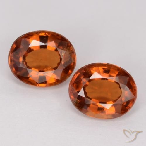 3.54 ct Orange Hessonite Garnet, 8.1 x 6.8 mm Oval Cut From Madagascar, Photo A