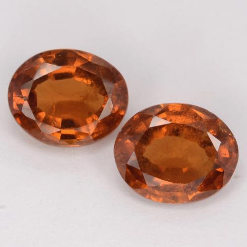 Medium Orange Hessonite Garnet Gem - 1.8ct Oval Facet (ID: 541540)
