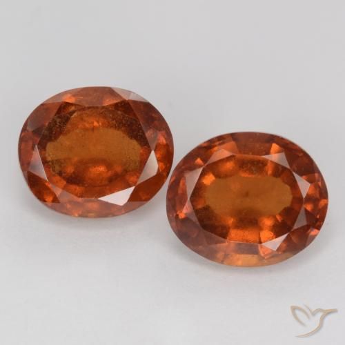 4.57 ct Orange Hessonite Garnet, 8.6 x 7.2 mm Oval Cut From Madagascar, Photo A