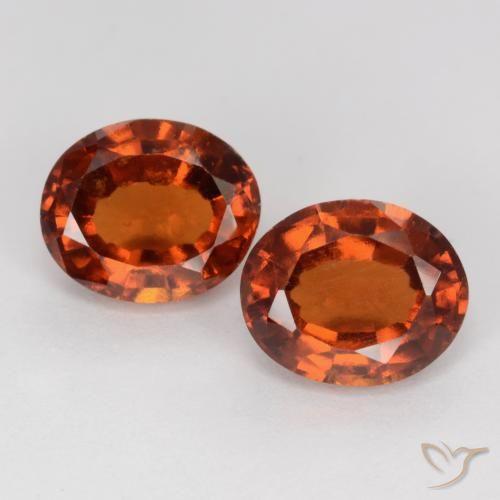 3.86 ct Orange Hessonite Garnet, 8.2 x 6.8 mm Oval Cut From Madagascar, Photo A