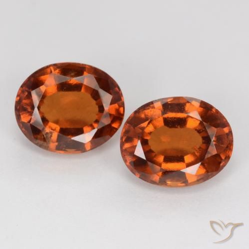 4.94ctw Natural Medium Orange Hessonite Garnet, Oval, VS-SI