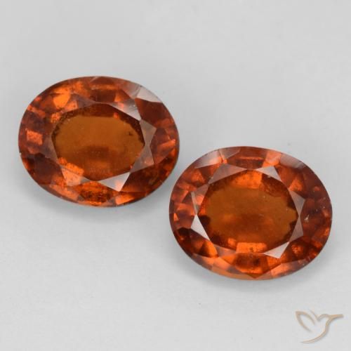 4.27 ct Orange Hessonite Garnet, 8.5 x 6.9 mm Oval Cut From Madagascar, Photo A