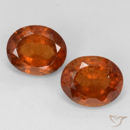 3.67ctw Natural Deep Orange Hessonite Garnet, Oval, VS-SI