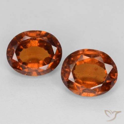 3.85ctw Natural Deep Orange Hessonite Garnet, Oval, VS-SI