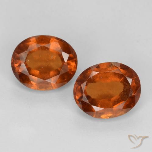 3.04 ct Orange Hessonite Garnet, 7.6 x 6.3 mm Oval Cut From Madagascar, Photo A