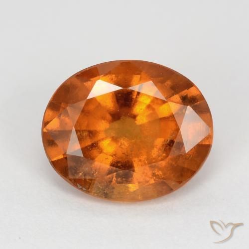 2.36ct Natural Deep Orange Hessonite Garnet, Oval, SI