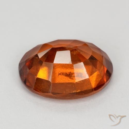 Hessonite Garnet Gemstone in 10 x 8 mm (calibrated) Size for Sale, Hessonite Garnet Stone in Medium Orange Color