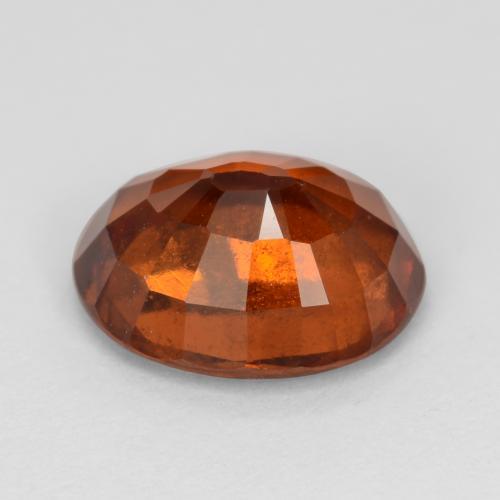 Hessonite Garnet Gemstone in 10 x 8 mm (calibrated) Size for Sale, Hessonite Garnet Stone in Deep Orange Color