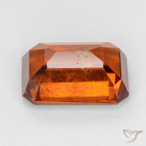 Hessonite Garnet Gemstone in 8.5 x 6 mm Size for Sale, Hessonite Garnet Stone in Amber Orange Color