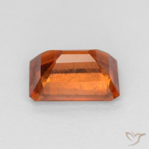 Hessonite Garnet Gemstone in 8 x 6 mm (calibrated) Size for Sale, Hessonite Garnet Stone in Deep Orange Color