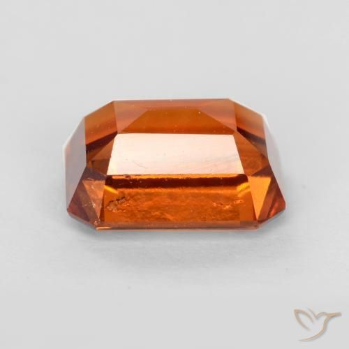Hessonite Garnet Gemstone in 8 x 6 mm (calibrated) Size for Sale, Hessonite Garnet Stone in Reddish Orange Color