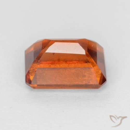 Hessonite Garnet Gemstone in 8 x 6 mm (calibrated) Size for Sale, Hessonite Garnet Stone in Deep Orange Color