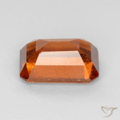 Hessonite Garnet Gemstone in 8.4 x 6.1 mm Size for Sale, Hessonite Garnet Stone in Amber Orange Color