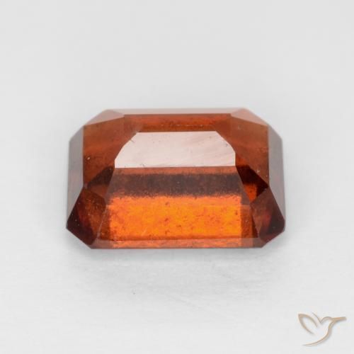 Hessonite Garnet Gemstone in 8 x 6 mm (calibrated) Size for Sale, Hessonite Garnet Stone in Dark Orange Color
