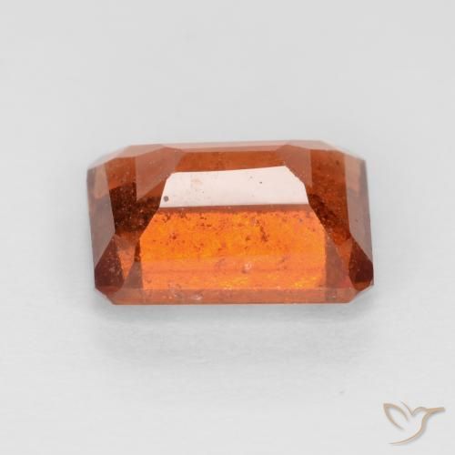 Hessonite Garnet Gemstone in 8 x 6 mm (calibrated) Size for Sale, Hessonite Garnet Stone in Amber Orange Color