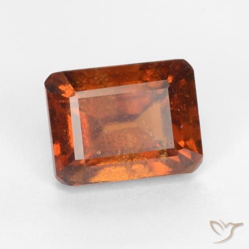 2.11 ct Orange Hessonite Garnet Stone, Natural Hessonite Garnet in Octagon Facet Shape for Sale
