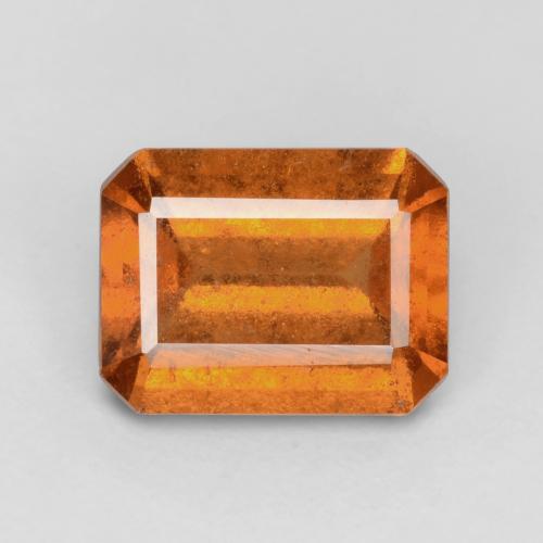 Yellowish Orange Hessonite Garnet Gem - 1.6ct Octagon Facet (ID: 544023)