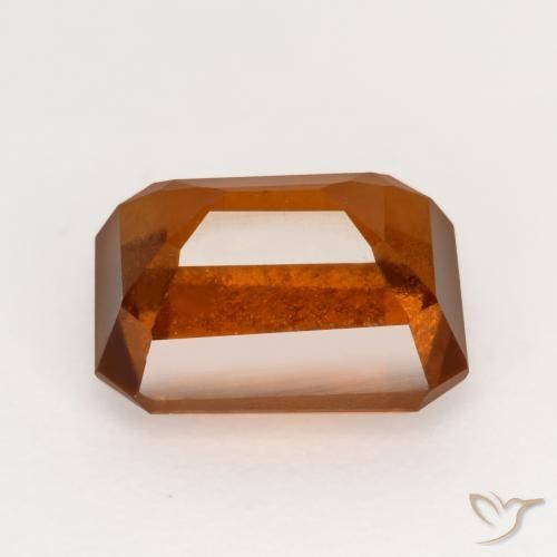 Hessonite Garnet Gemstone in 8.1 x 6.3 mm Size for Sale, Hessonite Garnet Stone in Reddish Orange Color