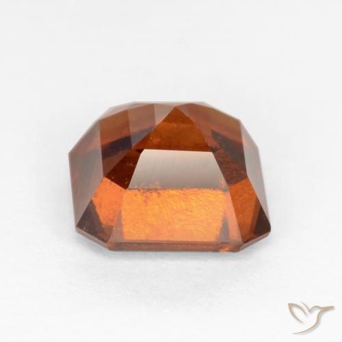 Hessonite Garnet Gemstone in 7 x 7 mm (calibrated) Size for Sale, Hessonite Garnet Stone in Deep Orange Color