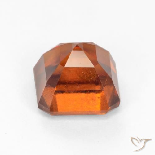Hessonite Garnet Gemstone in 7 x 7 mm (calibrated) Size for Sale, Hessonite Garnet Stone in Amber Orange Color